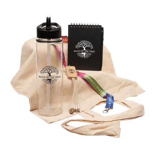 Custom printed Eco Conference Gift Set in Black with a design from Total Merchandise