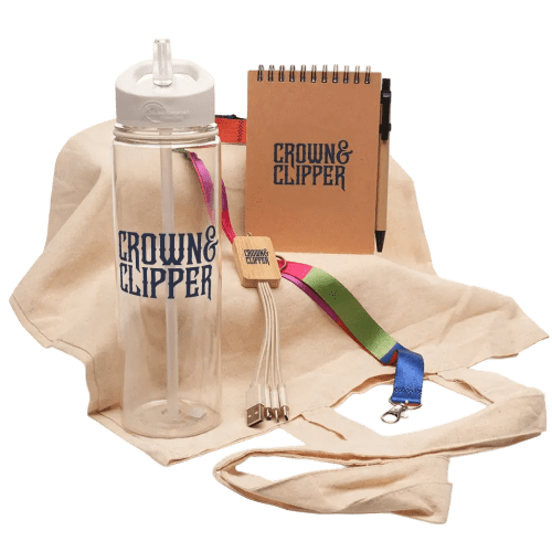 Logo Branded Eco Conference Gift Set in White with a design from Total Merchandise