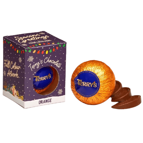 Branded Eco-Friendly Terry's Chocolate Orange Cube with your full-colour logo from Total Merchandise