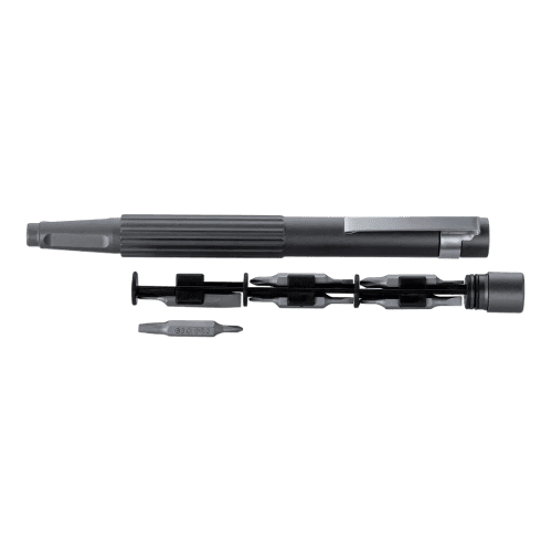 Customisable 13-in-1 Pen Screwdriver in Grey engraved with your logo from Total Merchandise