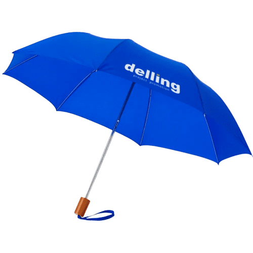 Customisable Oho 20" Foldable Umbrella in Royal Blue printed with your logo from Total Merchandise