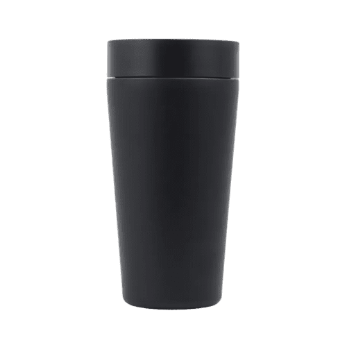 Branded Circular & Co 12oz Stainless Steel Travel Mug in Ink Black from Ttoal Merchandise