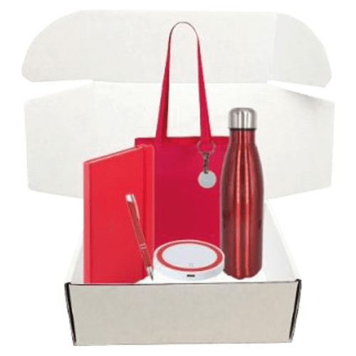 Custom Ultra Merch Gift Set in Red from Total Merchandise