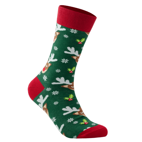 Promotional Christmas Crew Socks branded with your logo from Total Merchandise