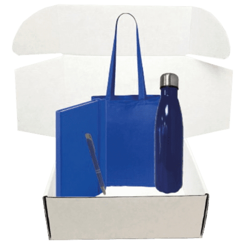Promotional Midi Merch Gift Set in Blue printed with your logo from Total Merchandise