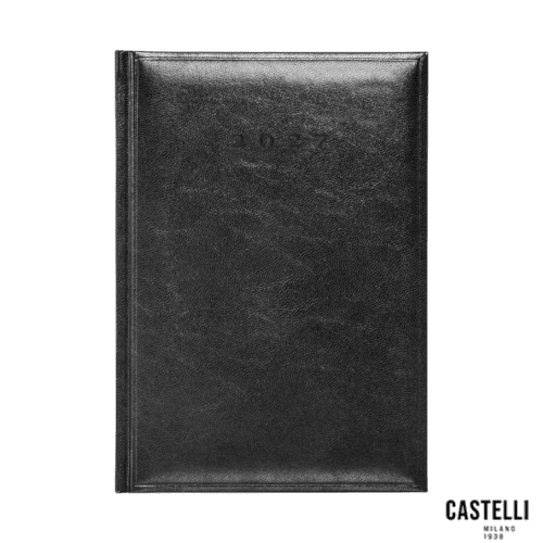 Personalisable Colombia A5 Weekly Diary in Black branded with your logo from Total Merchandise