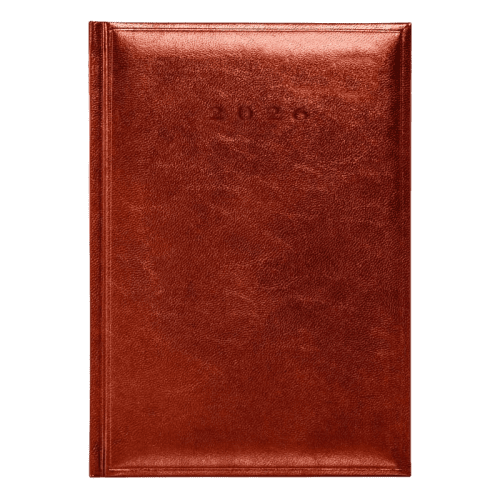 Logo Branded Colombia A5 Weekly Diary in Burgundy branded with your logo from Total Merchandise