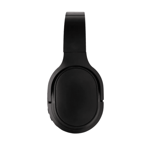 Logo branded Eco Elite Foldable Wireless Headphone in Black with a design from Total Merchandise