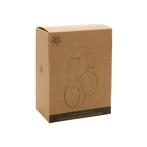 Lifestyle image of the Eco Elite Foldable Wireless Headphones from Total Merchandise