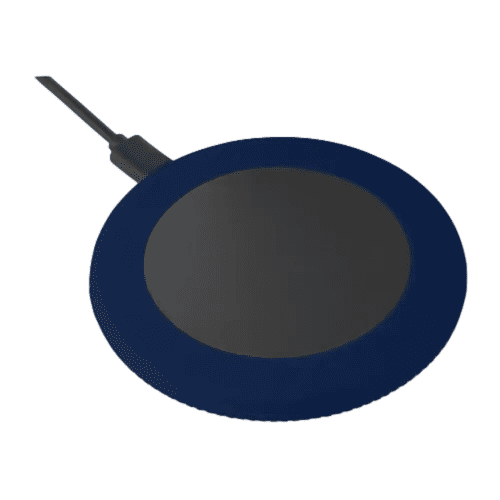 Custom Printed REEVES Wireless Charger in Black/Dark Blue from Total Merchandise