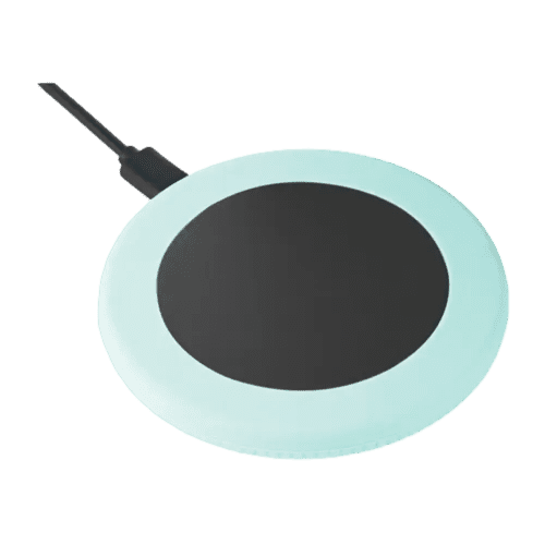 Branded REEVES Wireless Charger in Black/Mint from Total Merchandise