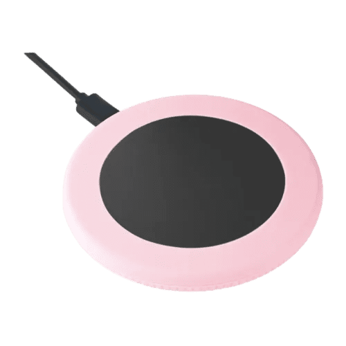 Promotional REEVES Wireless Charger in Black/Rose from Total Merchandise