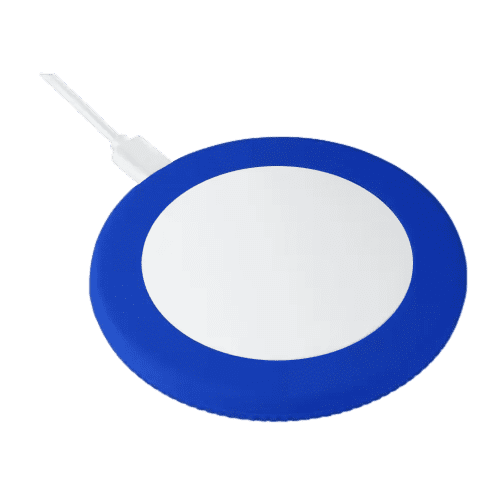 Branded REEVES Wireless Charger in White/Blue from Total Merchandise