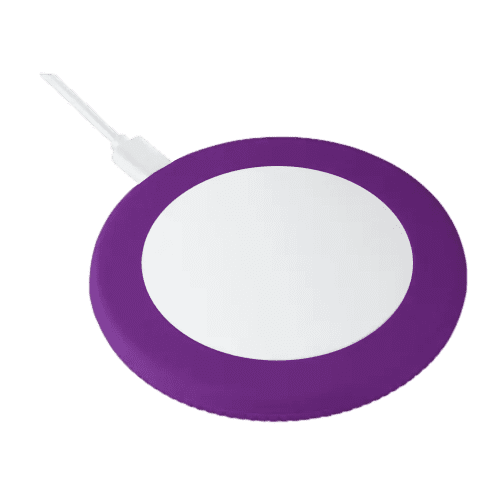Promotional REEVES Wireless Charger in White/Purple from Total Merchandise