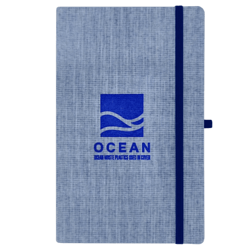 Custom Branded A5 Ocean Waste Notebook branded with your logo from Total Merchandise