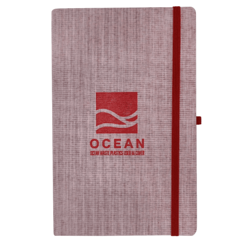 Customisable A5 Ocean Waste Notebook branded with your logo from Total Merchandise