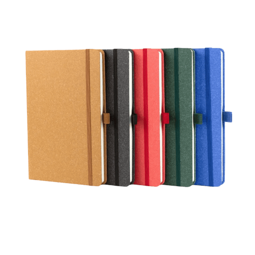 All colours available in the A5 Sustainable London Notebooks from Total Merchandise