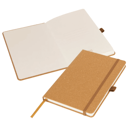 Custom Printed A5 Sustainable London Notebooks in Natural with your logo from Total Merchandise