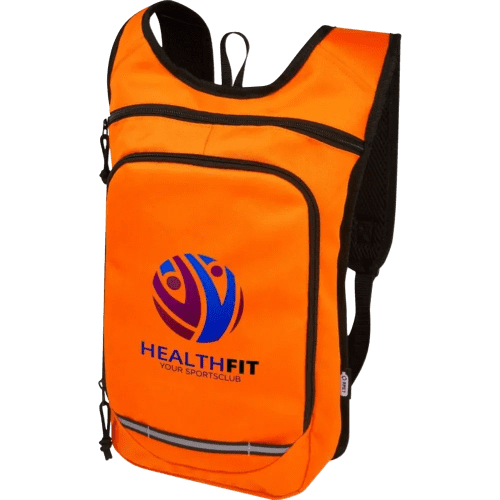 Custom Printed Trails GRS RPET Backpack in Orange printed with your logo from Total Merchandise