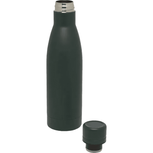 The lid off the 500ml Recycled Stainless Steel Insulated Water Bottle in Green Flash