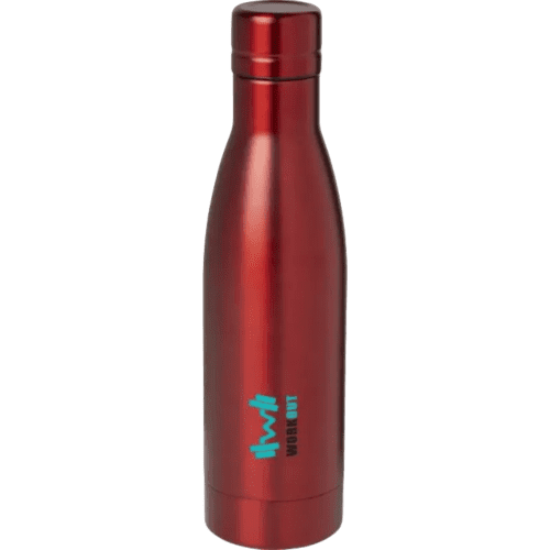 Branded 500ml Recycled Stainless Steel Insulated Water Bottle in Red from Total Merchandise