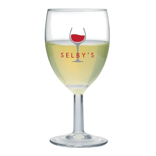 Customisable Savoie Wine Glass in Clear branded with your logo from Total Merchandise