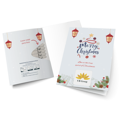 Christmas Tree Design Seedstick Greeting Card from Total Merchandise