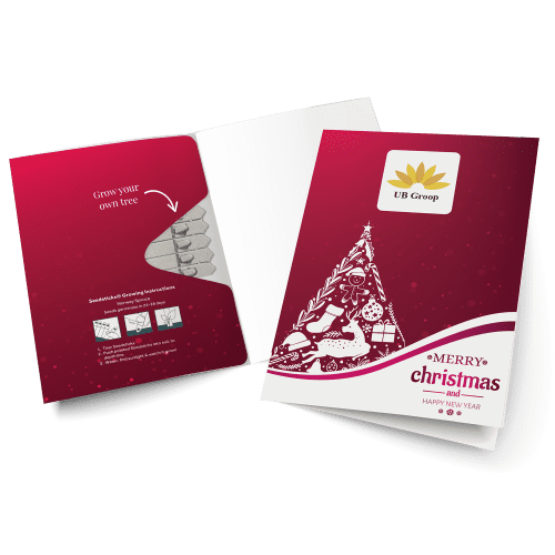 Santa Design Seedstick Greeting Card from Total Merchandise