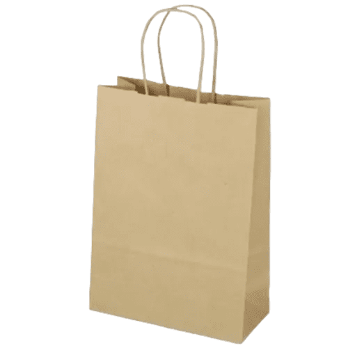 Paper Bags With Twisted Handles in Brown From Total Merchandise