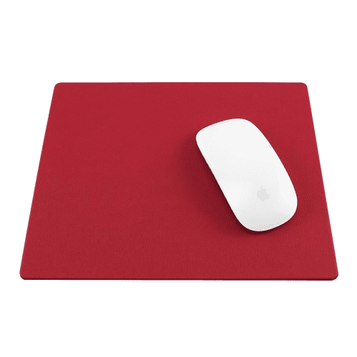 Custom printed Como Recycled Mouse Mats in Red with a design from Total Merchandise