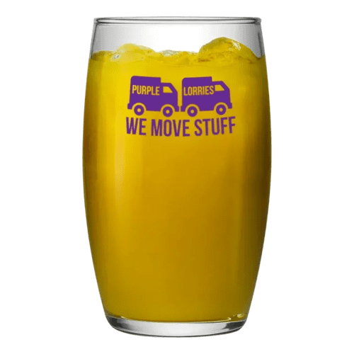 Logo branded Vina Hi-Ball Glass with a printed design from Total Merchandise