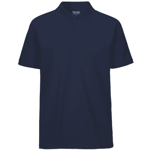 Branded Neutral Mens Fairtrade Organic Polo Shirt in Navy from Total Merchandise