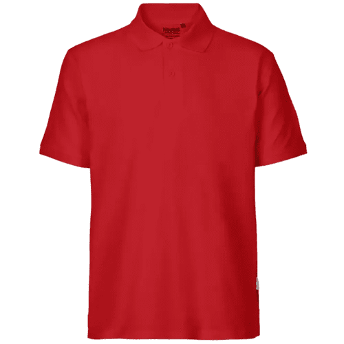Promotional Neutral Mens Fairtrade Organic Polo Shirt in Red from Total Merchandise