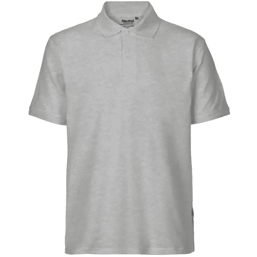 Branded Neutral Mens Fairtrade Organic Polo Shirt in Sport Grey from Total Merchandise
