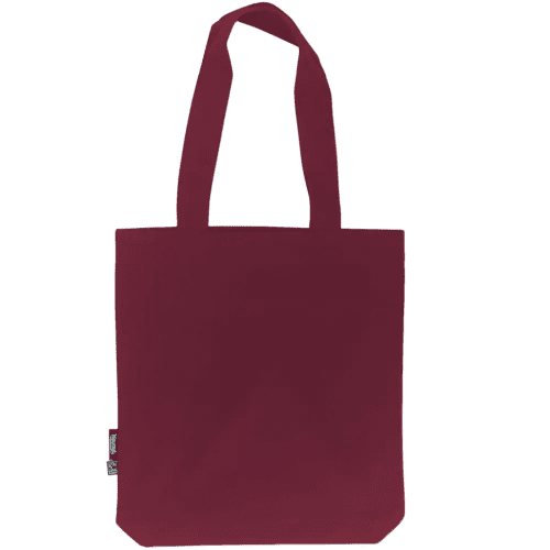 Custom branded Neutral Fairtrade Organic Twill Bag in Bordeaux from Total Merchandise