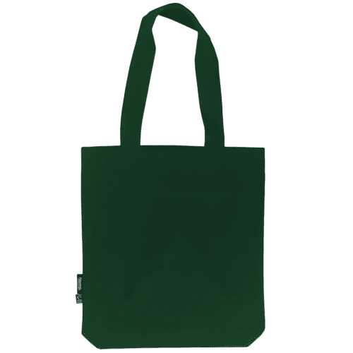 Promotional printed Neutral Fairtrade Organic Twill Bag in Bottle Green from Total Merchandise