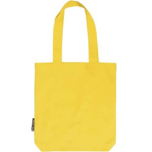 Logo branded Neutral Fairtrade Organic Twill Bag with a design from Total Merchandise