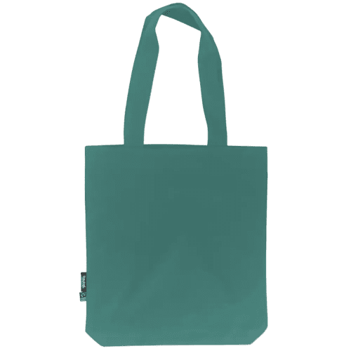 Custom printed Neutral Fairtrade Organic Twill Bag in Teal from Total Merchandise