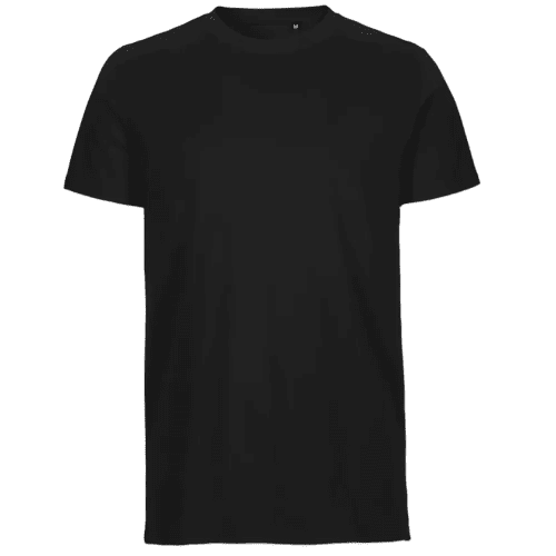 Promotional printed Neutral Tiger Cotton T-Shirts in Black with a design from Total Merchandise