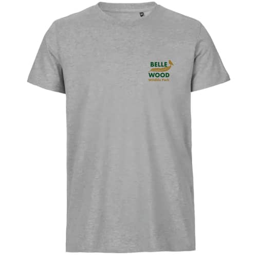 Custom printed Neutral Tiger Cotton T-Shirts in Sport Grey with a design from Total Merchandise