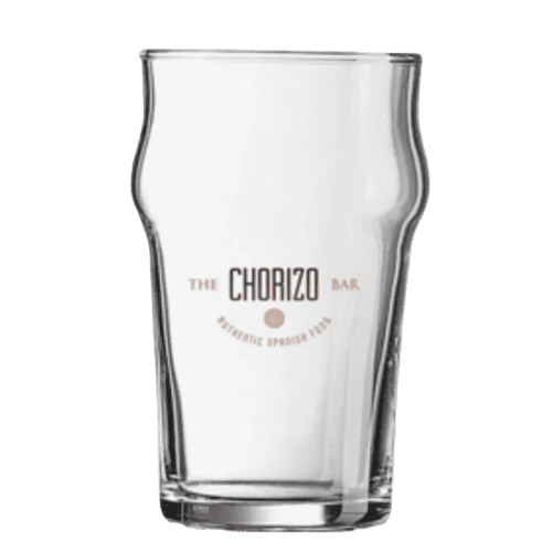 Custom Branded Nonic Half Pint Beer Glass in Clear personalised with your company logo