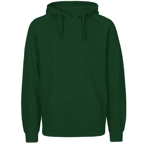 Personalised Mens Neutral Fairtrade Organic Hoodie in Bottle Green from Total Merchandise