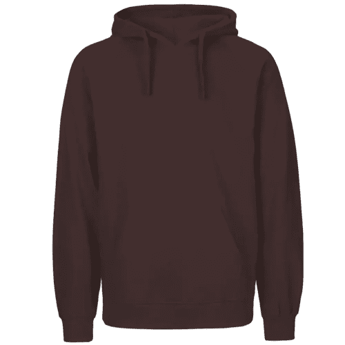 Logo branded Mens Neutral Fairtrade Organic Hoodie in Brown with a design from Total Merchandise