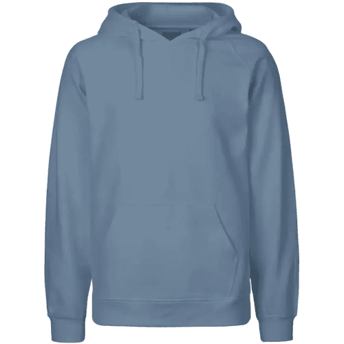 Branded Mens Neutral Fairtrade Organic Hoodie in Dusty Indigo from Total Merchandise