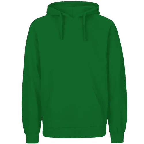 Printed Mens Neutral Fairtrade Organic Hoodie in Green from Total Merchandise