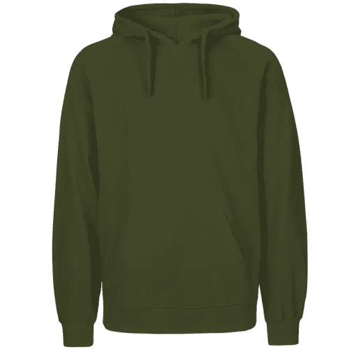 Branded Mens Neutral Fairtrade Organic Hoodie in Military Green from Total Merchandise
