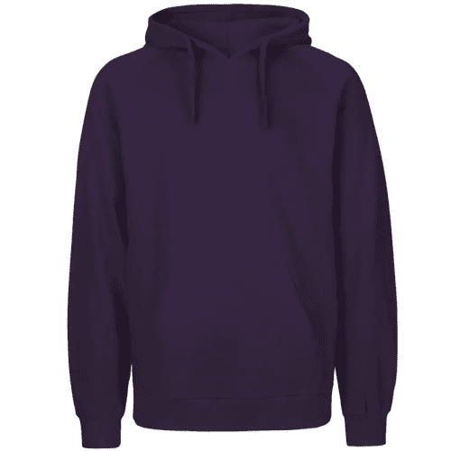 Promotional Mens Neutral Fairtrade Organic Hoodie in Purple from Total Merchandise
