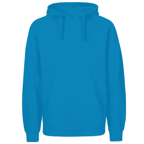 Personalised Mens Neutral Fairtrade Organic Hoodie in Sapphire Blue from Total Merchandise