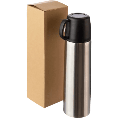 Custom Double Walled Stainless Steel Flask with a design from Total Merchandise