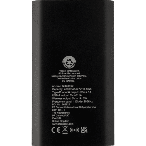 Juice 4000mAh Recycled Wireless Power Bank